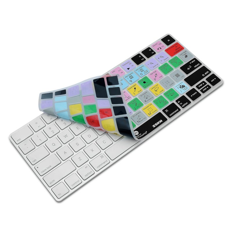 XSKN Magic Keyboard Photoshop CC Shortcut Keyboard Cover, XSKN Durable PS Hotkeys Silicone Keyboard Skin for Apple Magic Keyboard MLA22LL/A (US Version) - Image 5